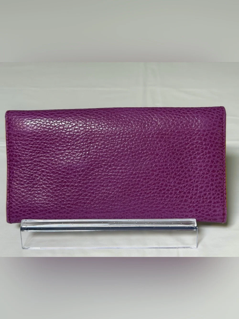 Fendi purple pebbled leather wallet - Picture 2 of 16